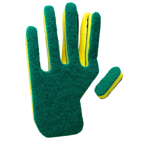 POPULAR LIFE Kleen Mitt Glove Refill, Medium Grade Scouring Pad, Green, Left Hand PL-MS-KMGG-7-RHRF-36